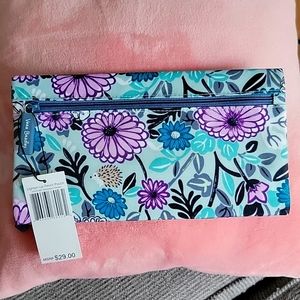 Vera Bradley Penelope's Garden Pencil Case NWT